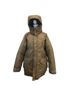 The North Face Size L vintage brown label down coat. Work condition small flaws